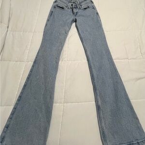 Hollister Denim Flare Jeans in Light Blue
